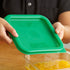 SFC2452 Food Pan Seal Cover, for 2 & 4 qt. containers, polyethylene, Kelly green, NSF